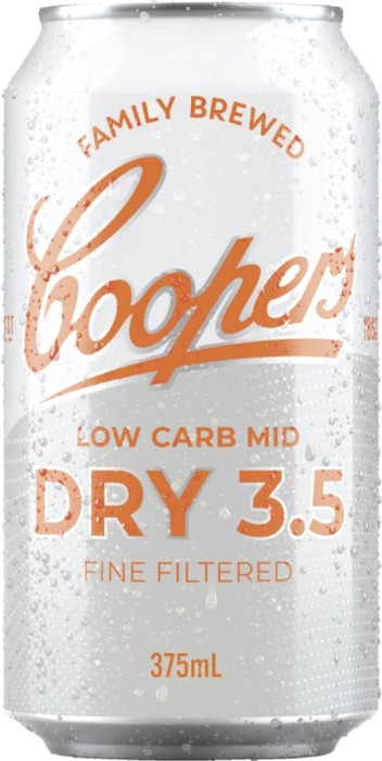 Coopers Dry 3.5 Lager Cans 375mL