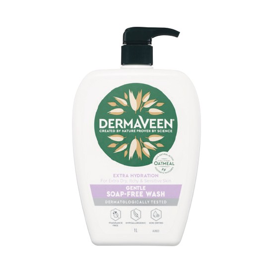 Dermaveen Extra Hydration Gentle Soap-Free Wash 1 Litre