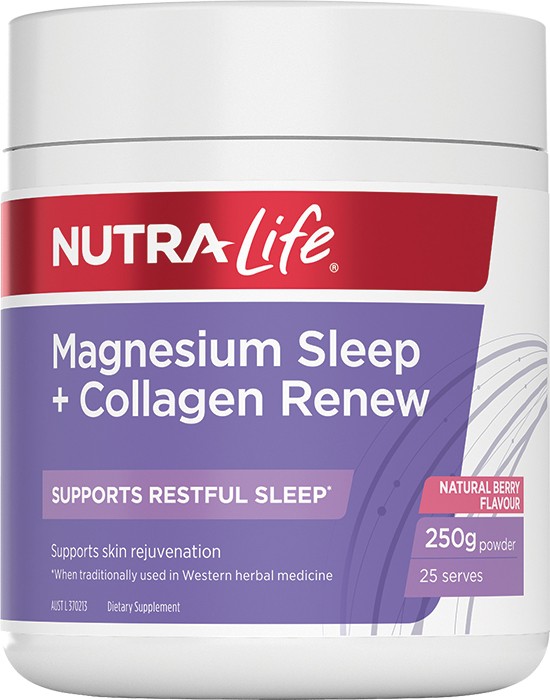 Nutra-Life Magnesium Sleep + Collagen Renew Powder 250g*