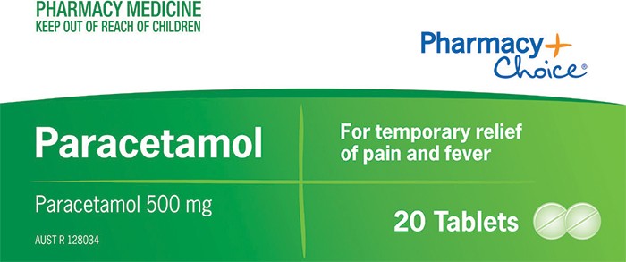 Pharmacy Choice Paracetamol 500 mg 20 Tablets^