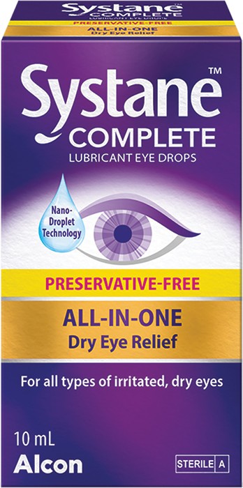 Systane Complete Preservative- Free Lubricant Eye Drops 10mL*
