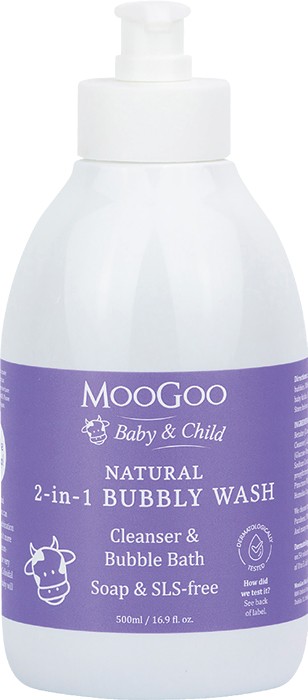 MooGoo Baby & Child 2-in-1 Bubbly Wash 500mL