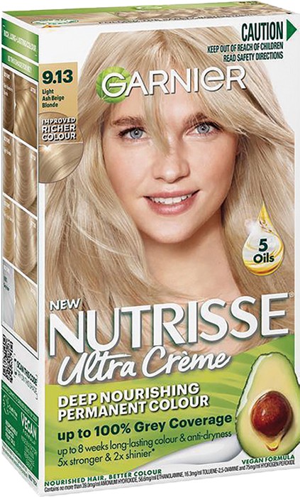 Garnier Nutrisse Ultra Crème Hair Colour Light Ash Beige Blonde