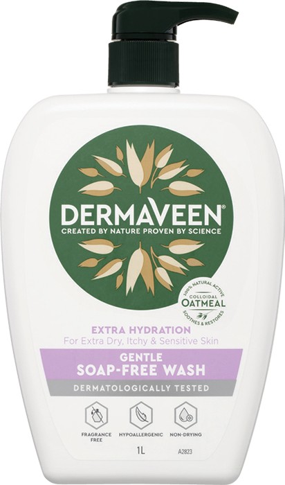 DermaVeen Gentle Soap-Free Wash 1L