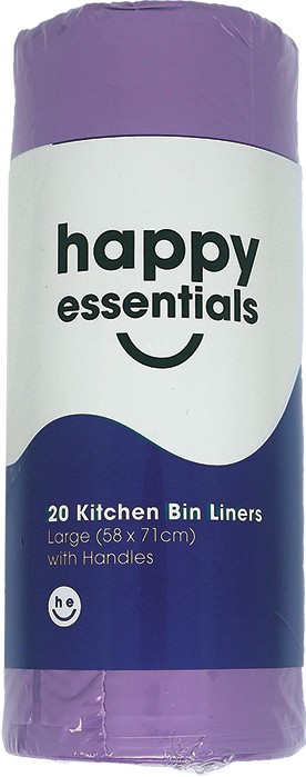 Happy Essentials Bin Liners Large 20 Pack