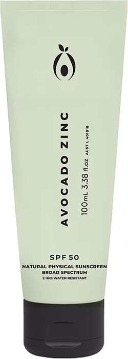 Avocado Zinc SPF50 Natural Physical Sunscreen 100ml