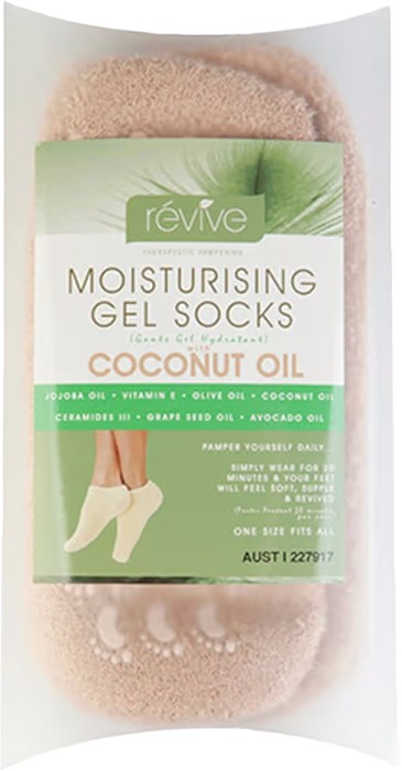 Revive Elive by Revive Moisturising Gel Socks with Coconut 1 Pair