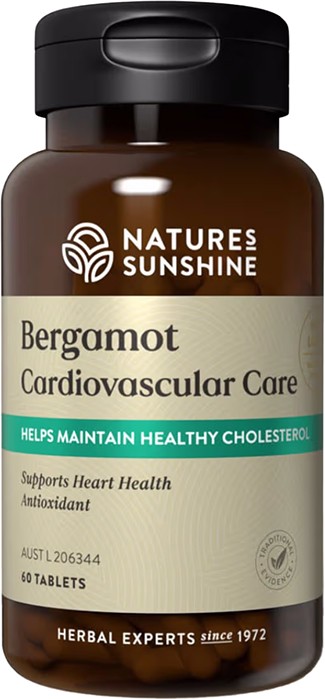 Nature's Sunshine Bergamot Cardiovascular Care 60 Tablets