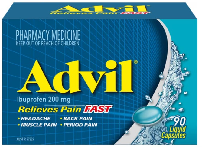 Advil Fast Pain Relief 90 Liquid Capsules