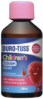 Duro-Tuss Children’s Cough Liquid Strawberry Flavour 200mL
