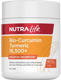 Nutra-Life Bio-Curcumin Tumeric 16,500+ 60 Capsules
