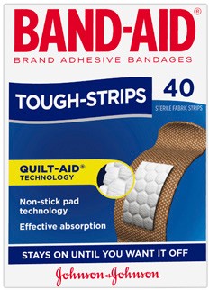 Band-Aid Tough Strips 40 Pack