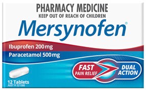Mersynofen Dual Action Pain Relief 12 Tablets
