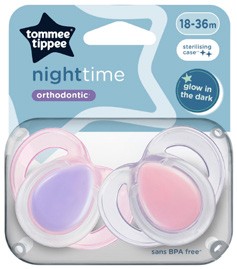 Tommee Tippee Night Time Soothers 18-36 Months 2 Pack