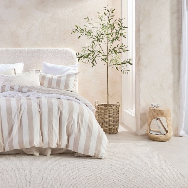 Pebbles Beige Large Wool Floor Rug by Habitat