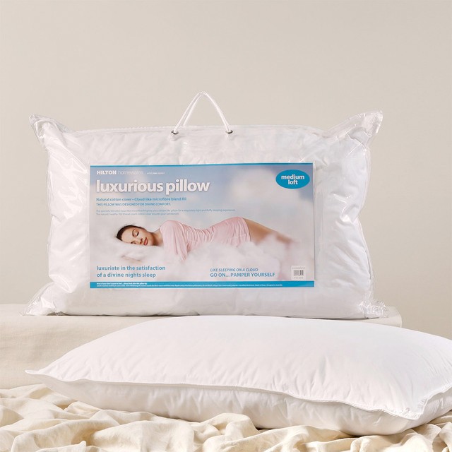 Luxurious Microfibre Medium Pillow by Hilton