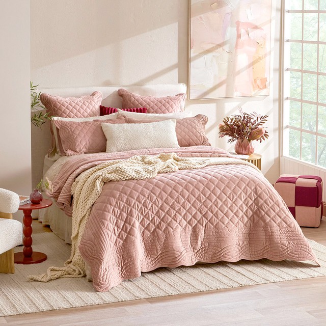 Charlotte Velvet Coverlet Set by Habitat