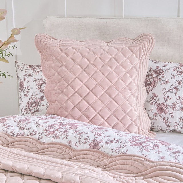 Charlotte Velvet European Pillowcase by Habitat