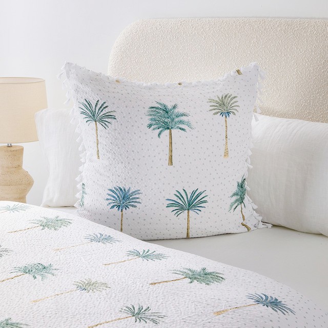 Isadora Palm European Pillowcase by Essentials