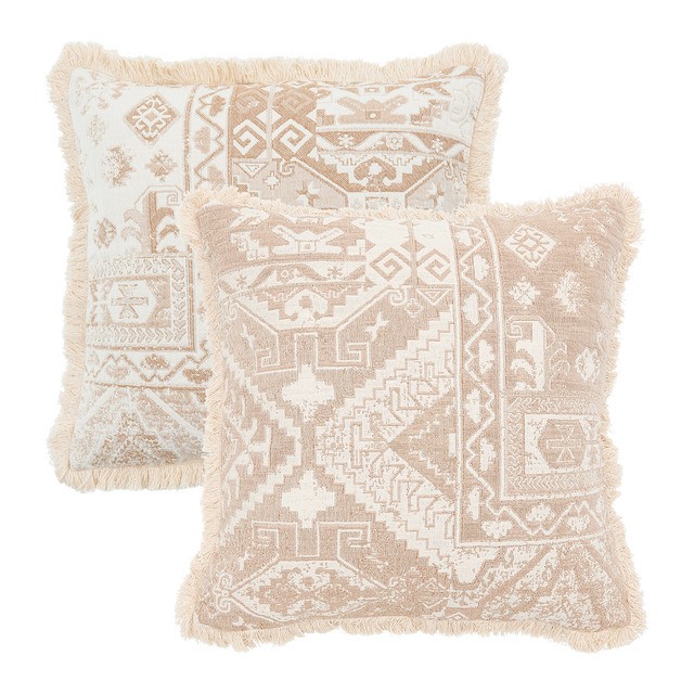 Calais Jacquard Square Reversible Cushion by M.U.S.E.