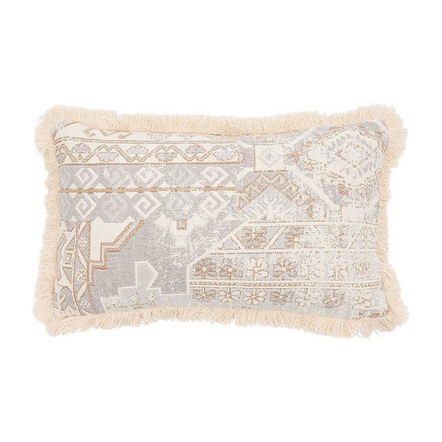 Calais Jacquard Oblong Reversible Cushion by M.U.S.E.