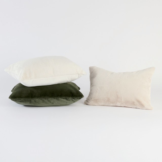Nevada Faux Fur Oblong Cushion by M.U.S.E.