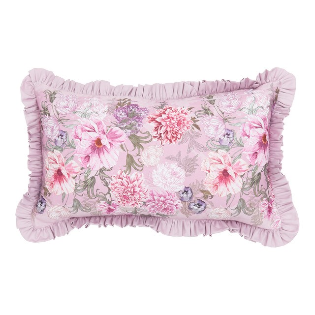 Averill Ruffle Oblong Bedroom Cushion by M.U.S.E.