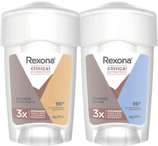 Rexona Clinical Protection Antiperspirant Deodorant 45mL Selected Varieties