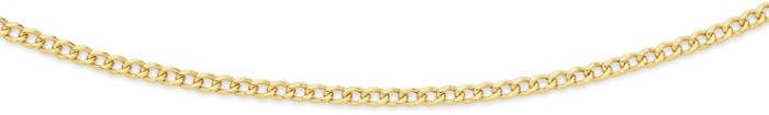 9ct Gold 50cm Solid Curb Chain