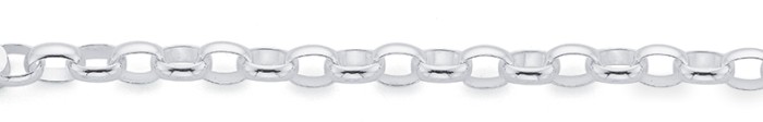Sterling Silver 19cm Round Belcher Bracelet