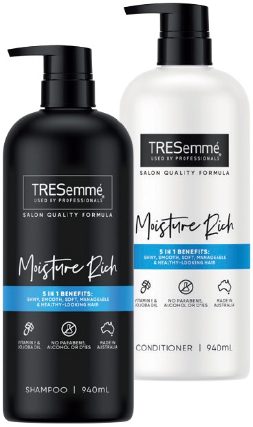 TRESemmé Shampoo or Conditioner 940mL Selected Varieties