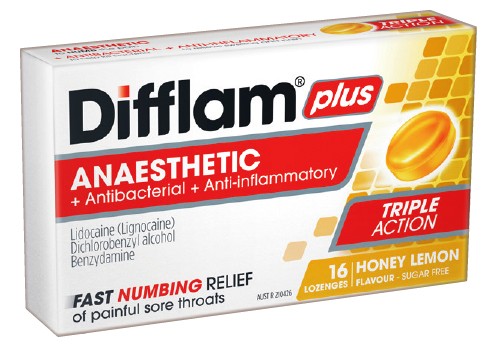 Difflam Plus Sore Throat Relief Lozenges 16 Pack Selected Varieties***