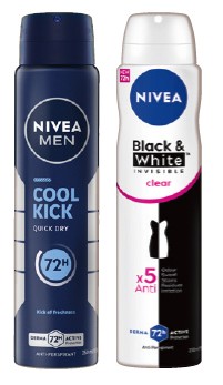 Nivea Anti‑perspirant Deodorant 250mL Selected Varieties