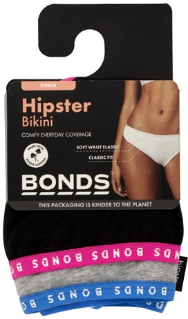 Bonds Women's Hipster Bikini Brief 2 Pack