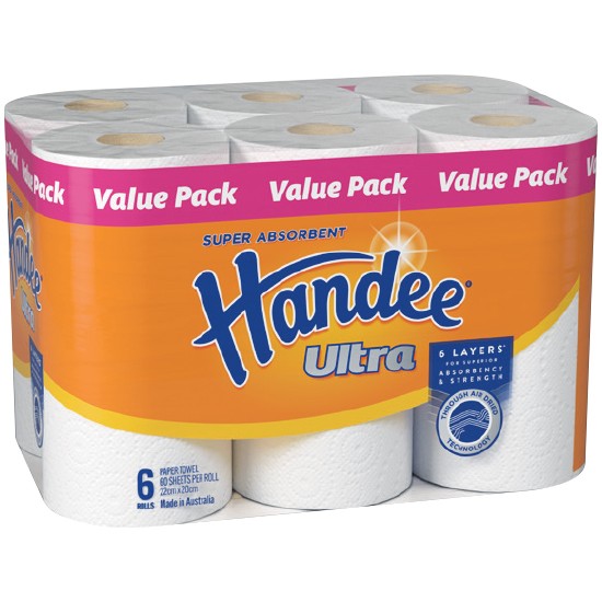Handee Ultra Paper Towel Pk 6