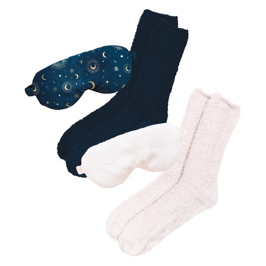 Eye Mask and Sock Set – Assorted