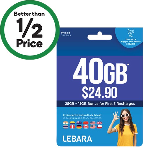 Lebara $24.90 Starter Pack#