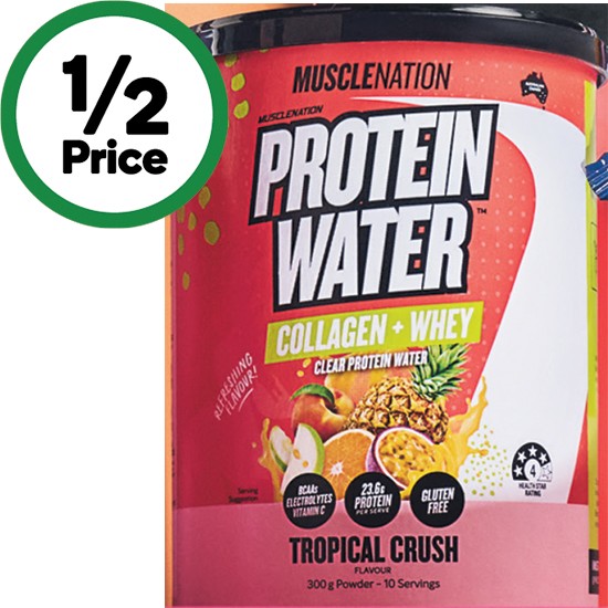 Muscle Nation Protein Water Powder 300g^