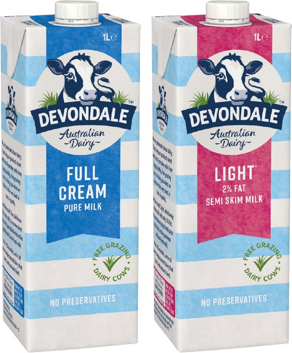 Devondale Long Life Milk 1 Litre Selected Varieties
