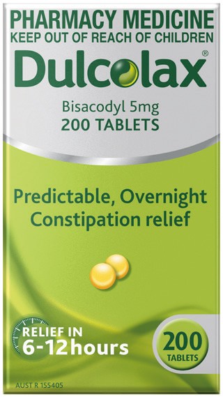 Dulcolax Bisacodyl 5mg 200 Tablets
