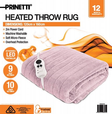 Prinetti Heated Throw Rug