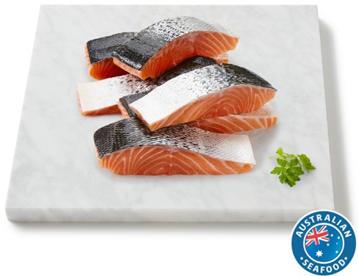 Coles Tasmanian Fresh Salmon Skin On Portions