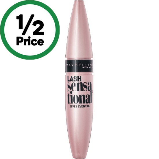 Maybelline Lash Sensational Washable Mascara 9.5ml – Blackest Black