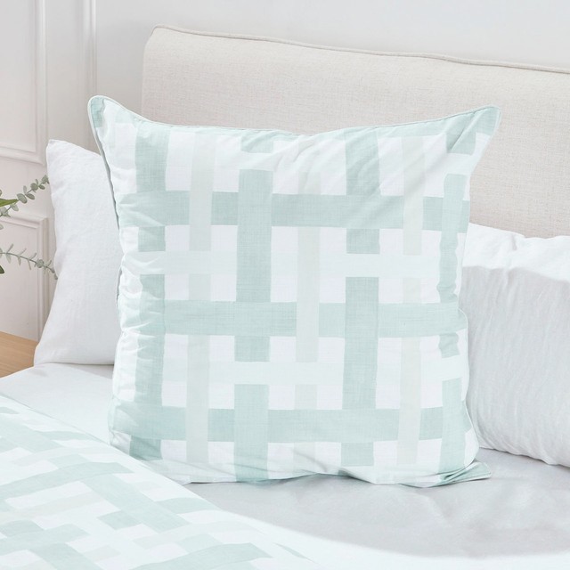 Hayes Check European Pillowcase by Essentials