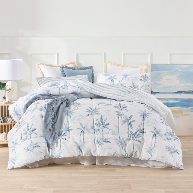 Bahama Palm Reversible Comforter Set by Essentials