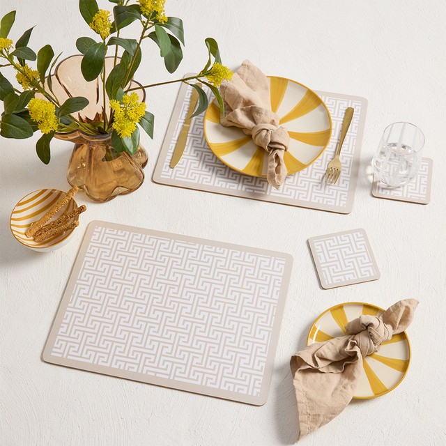 Monaco Geo Cork Placemat 6 Pack by M.U.S.E.
