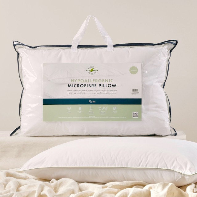 Hypoallergenic Microfibre Firm Pillow by Greenfirst®