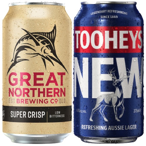 Great Northern Super Crisp or Tooheys New 30 Can Block