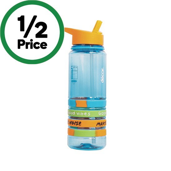 Decor Pumped Bands Tritan Bottle 750ml – Assorted