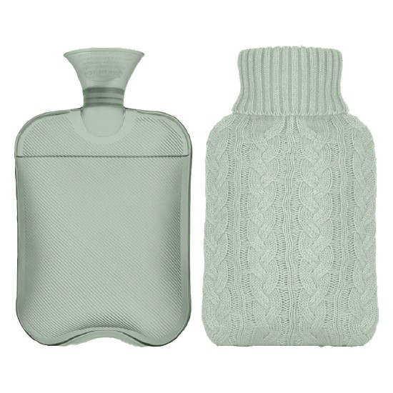 Hot Water Bottle with Knit Cover 1.6 Litre